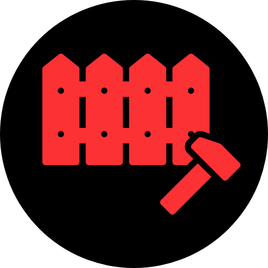 Fence Installation Icon